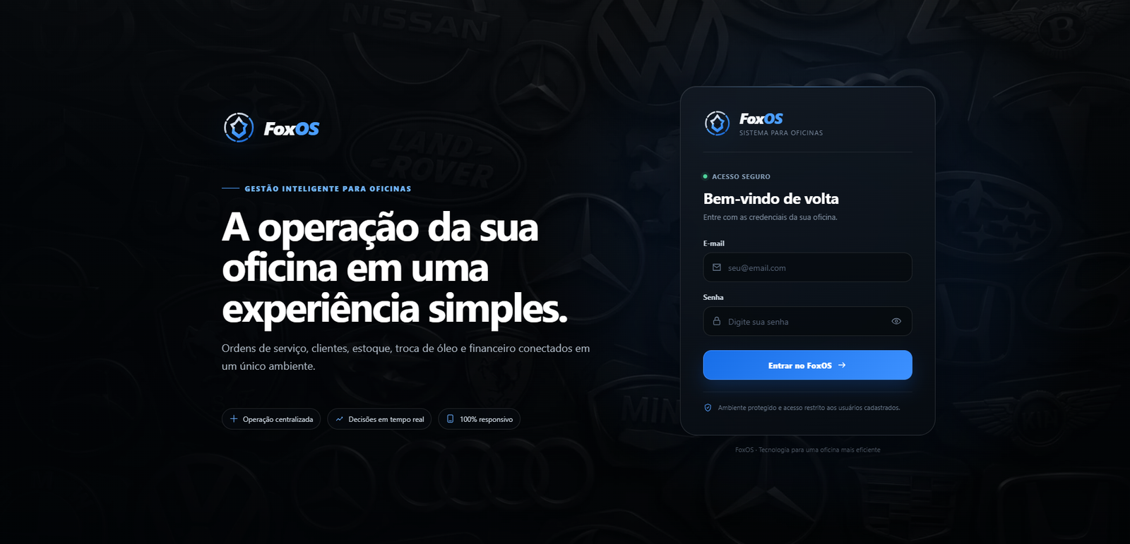 Interface do FoxOS